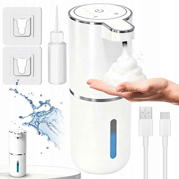 Bezdotykový Dávkovač Pěnového Mýdla Automatický Usb Dávkovač Pěny 380 ML