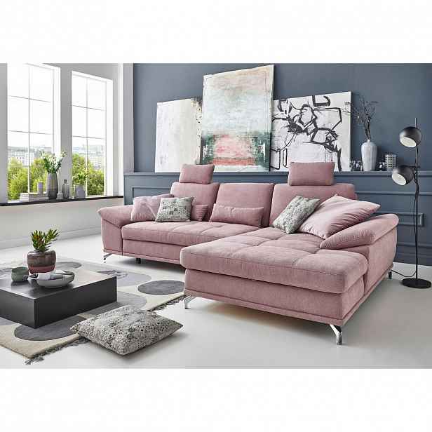 Sit & More ROHOVÁ SEDAČKA, textil, šeříková