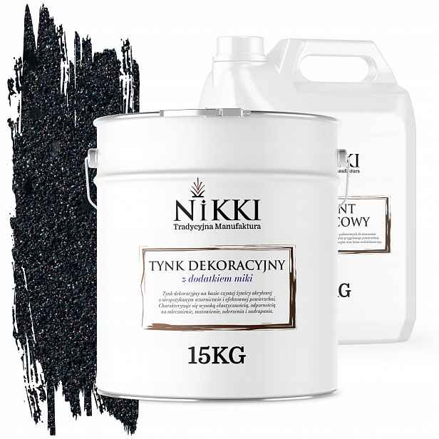 Dekorativní Omítka Vnější/vnitřní 15 Kg Grafitová S Černou Slídou D925 Podklad