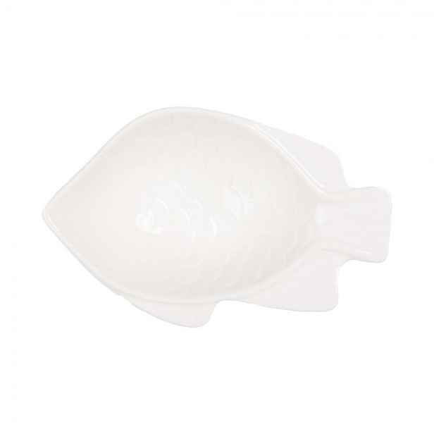 Malá bílá mistička ve tvaru rybky Fish Bowl M - 12*8*4 cm / 50 ml Clayre & Eef