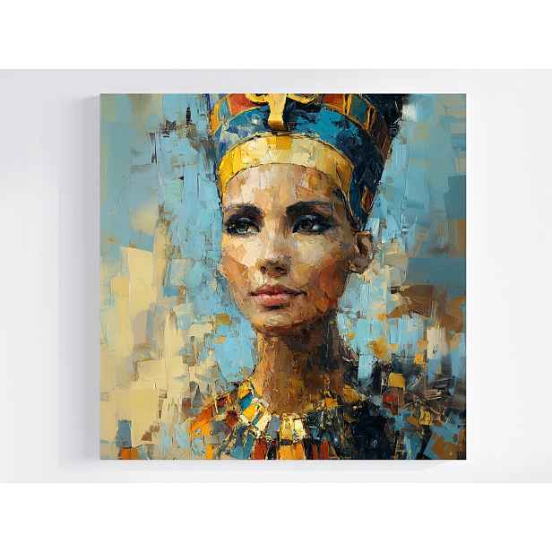 Obraz Na Plátně Canvas Portrét Impasto Egypt Královna Nefertiti 50x50