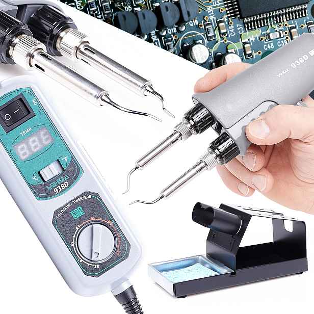 Páječka Termopinzeta Yihua 938D 200-480°C 120W Mobilní Termo Pinzeta