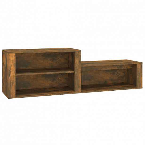 vidaXL Botník kouřový dub 150 x 35 x 45 cm kompozitní dřevo