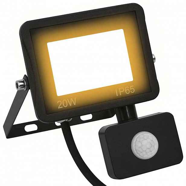 vidaXL LED reflektor se senzorem 20 W teplé bílé světlo