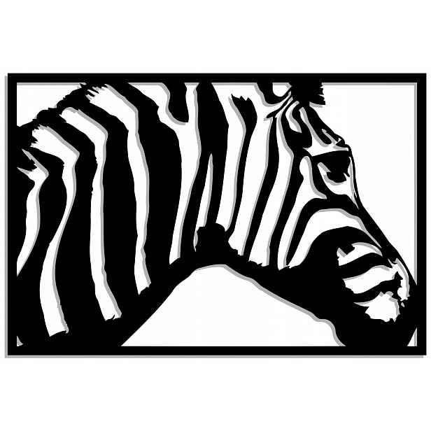 Ažurový Nástěnný Panel Zebra 120 CM XL! 17 Barev!