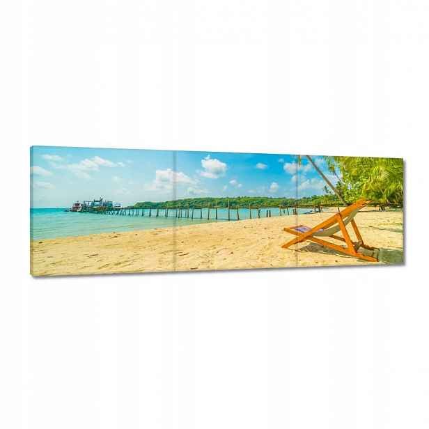 Obrazy 120x40 Plážování na dovolené