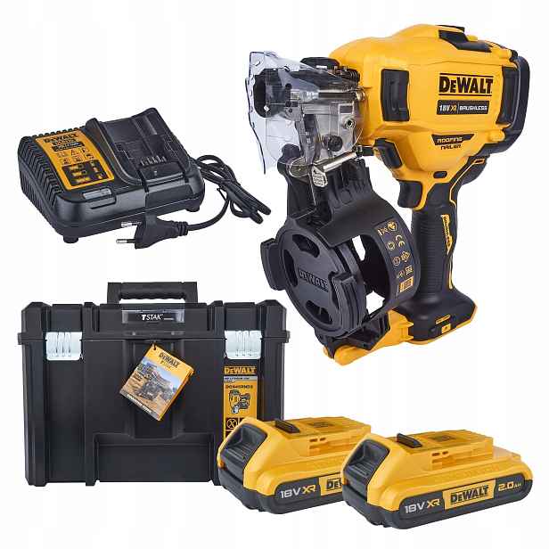 Dewalt DCN45RND2 střešní hřebíkovačka 2x2Ah 19-45 mm