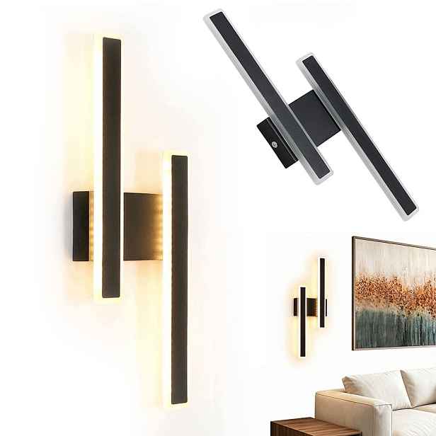 Nástěnná Lampa Nástěnné Led Černá Moderní Chodba Obývací Pokoj 32W 3000K