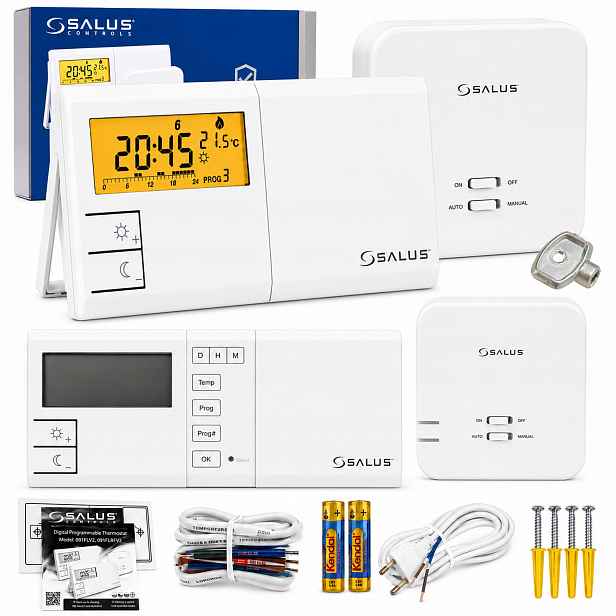 Regulátor Kotle 091FLRFV2 Pokojový Bezdrátový Termostat Salus