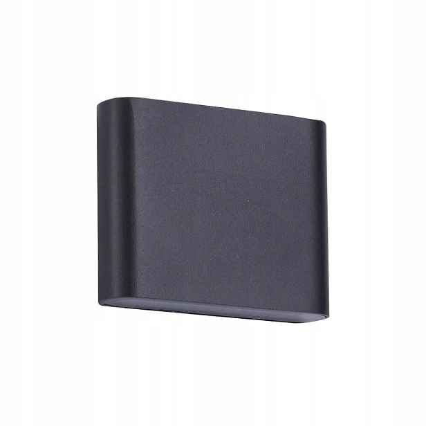 Venkovní nástěnné svítidlo oválné černé Led 3W IP54 4000K Light Prestige