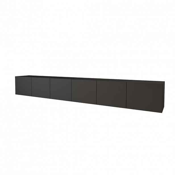 ALTDECOR NÍZKÁ komoda ELIO-W 3x100x40x40 cm – černá