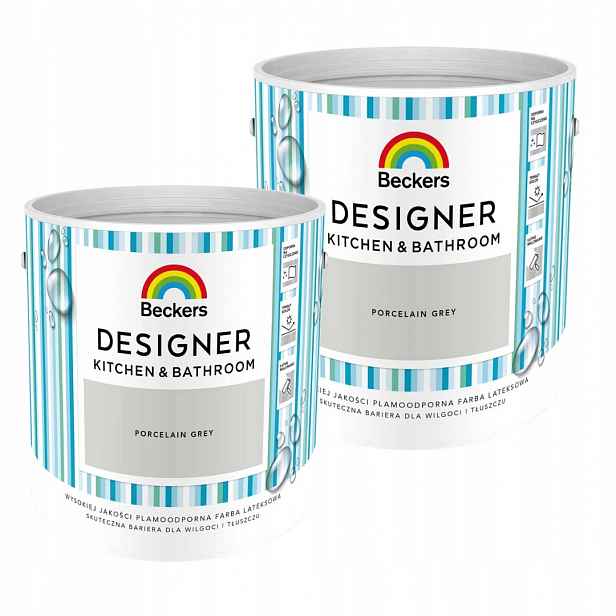 Beckers Kitchen & Bathroom 5 L Porcelain Grey Sada 2X2.5 L