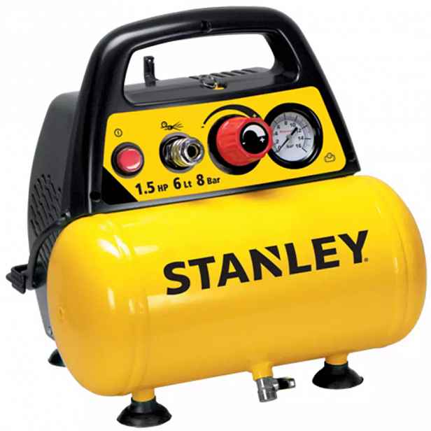 Kompresor bezolejový Stanley 6 l  8 bar DN 200/8/6