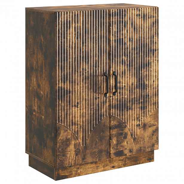 vidaXL Servírovací skříň Kouřový dub 66 x 34,5 x 87 cm
