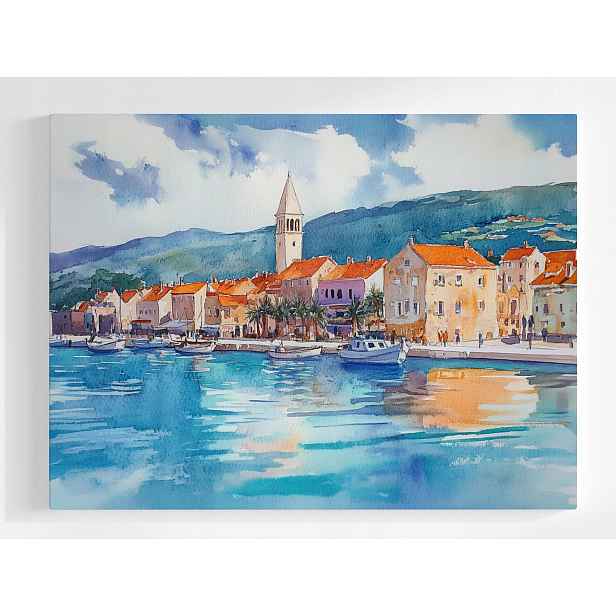 Plakát Město Chorvatsko Jižní Dalmácie Pohled 100x75