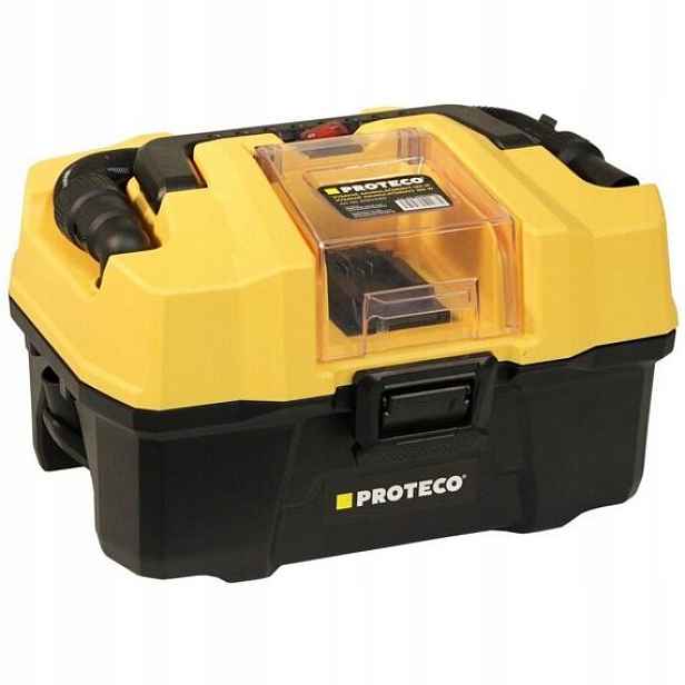 Proteco aku vysavač 20V, 10l, Hepa filtr, příslušenství, bez baterie 51.10-