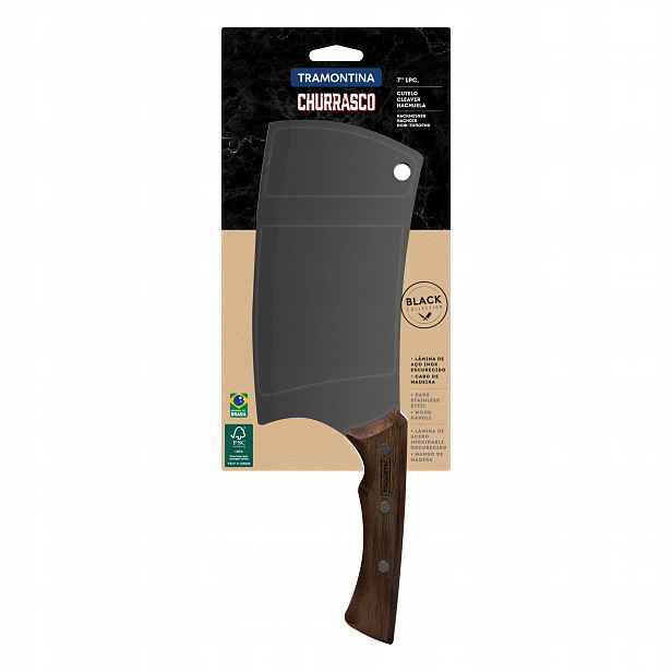 Tramontina Kuchyňský sekáček na maso zeleniny 18 cm Nfc Churrasco Black