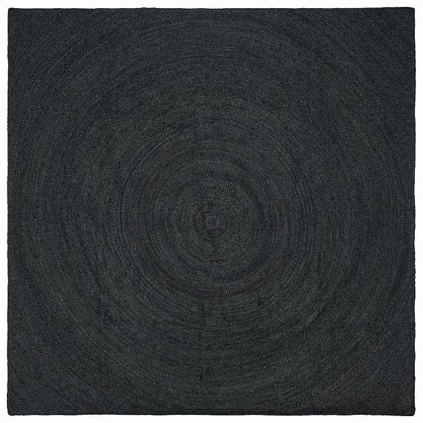 vidaXL Kusové koberce Tmavě šedá 200 x 200 cm juta