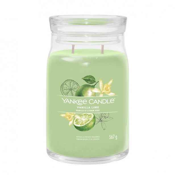 Yankee Candle Vanilla Lime velká vonná svíčka 567 g
