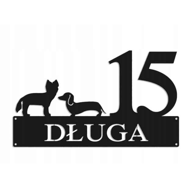 Číslo Na Dům 60 cm Tabule Adresa Ocel 2 mm Grafika 5669