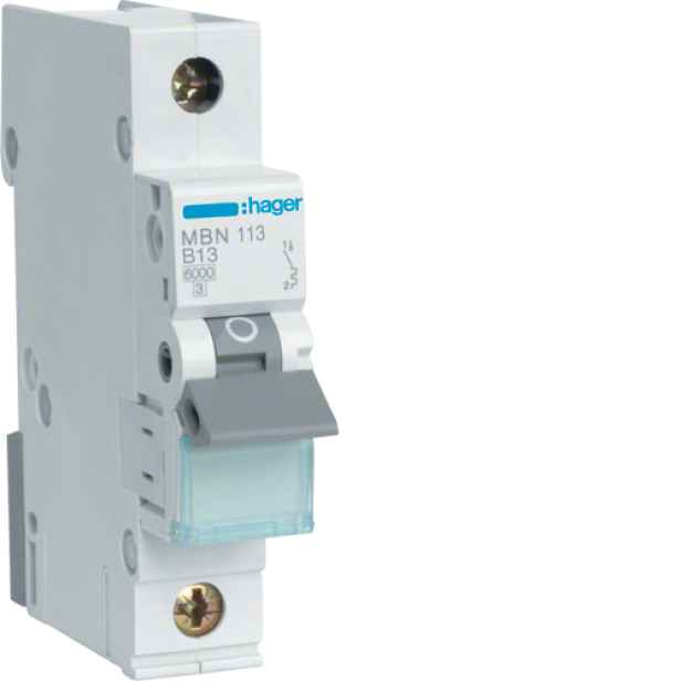 Jistič Hager MBN113 6 kA B 13 A