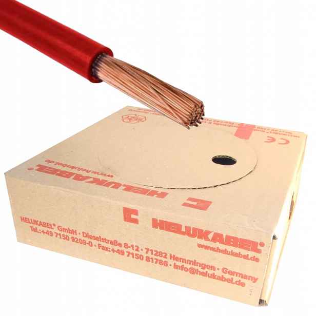 Kabel H07V-K 2,5 mm2 Červený 100 mb
