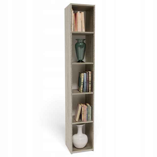 Regál Dub Sonoma 30 cm 180x30x30 Na knihy pořadače kancelář pokoj 18 mm
