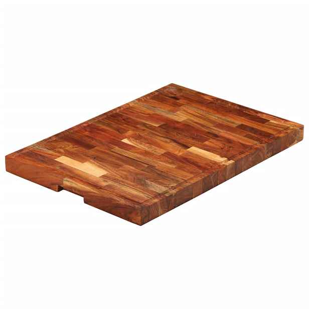 vidaXL Prkénko na krájení 60 x 42 x 4 cm masivní akáciové dřevo