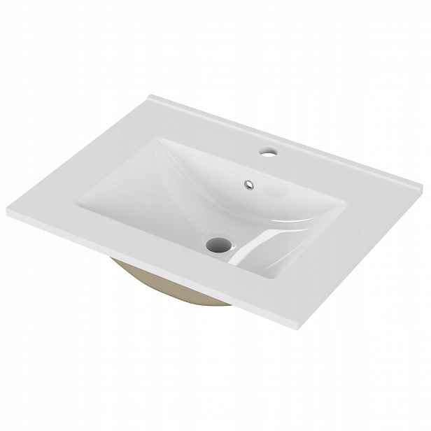 Zápustné umyvadlo Houseland Luxo 60 cm bílé