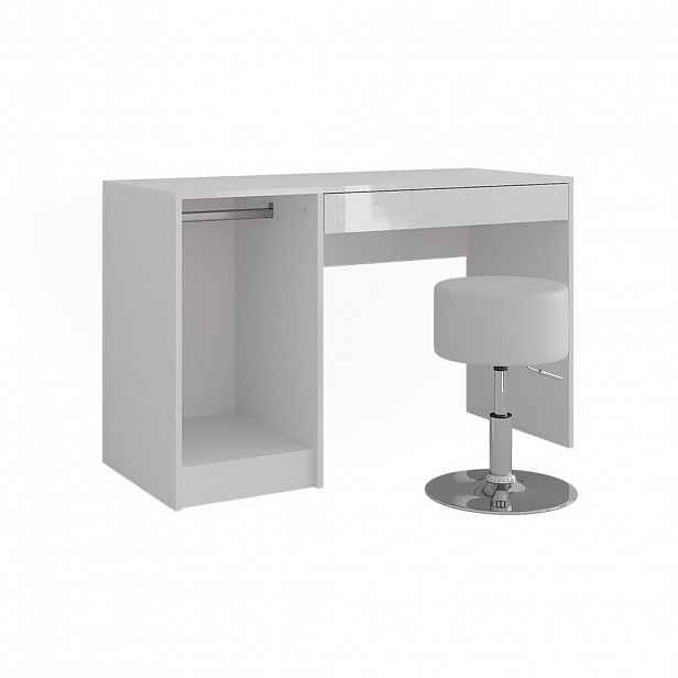 Vicco TOALETNÍ STOLEK Sherry Bílá/bílý vysoký lesk 119.8 cm se stolicí
