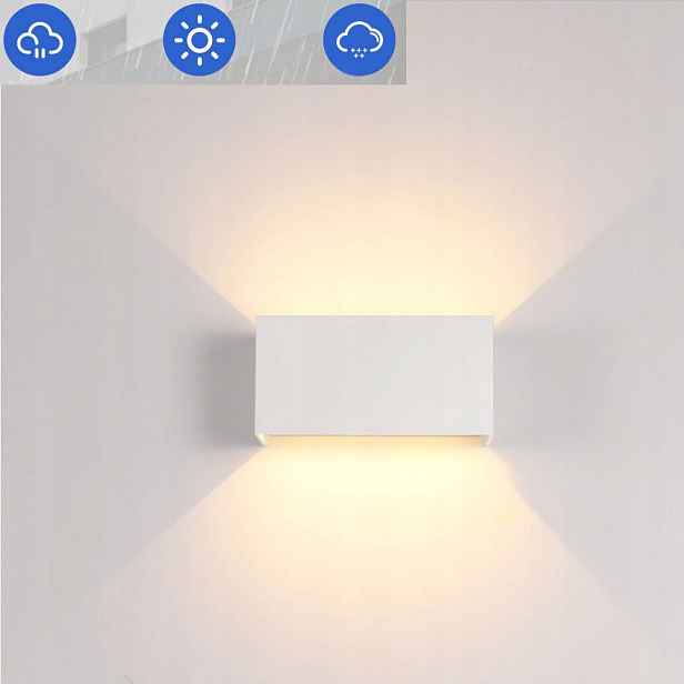 24W Led nástěnná fasádní lampa Venkovní zahradní svítidlo Nahoru Dolů IP65