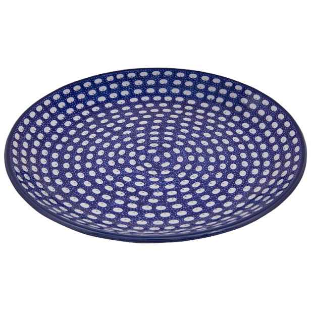 Jídelní talíř 27 cm Umělecká keramika Bolesławiec dek 0074 Kropky