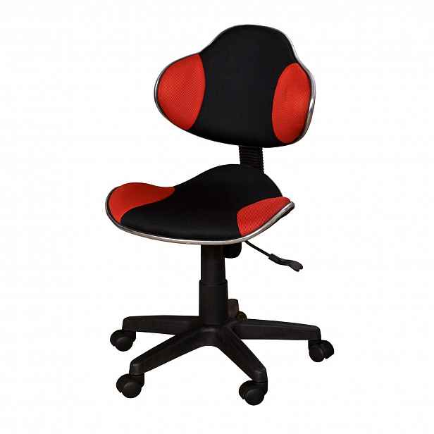 Kancelářská židle NOVA, červeno/černá barva - 42 x 47 x 93 cm