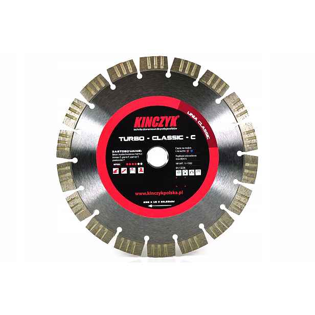 Kinský diamantový kotouč Turbo Classic-C 230 mm