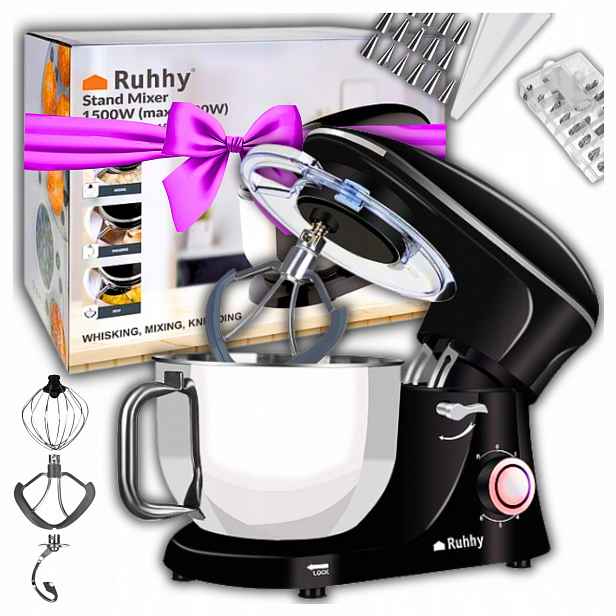 Planetární robot Kuchyňské roboty Mixér 2200W Mísa 6,2l Velký Multifunkční