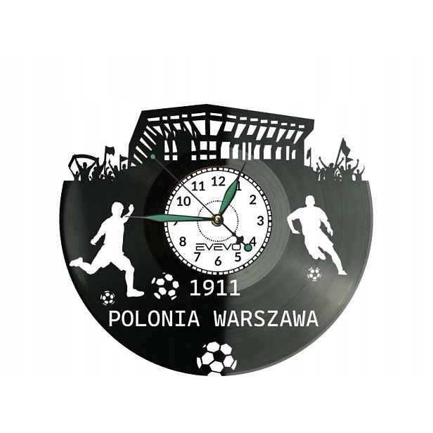 Polonia Varšava Stadion Nástěnné hodiny Vinylová deska pro fanouška jako Dárek