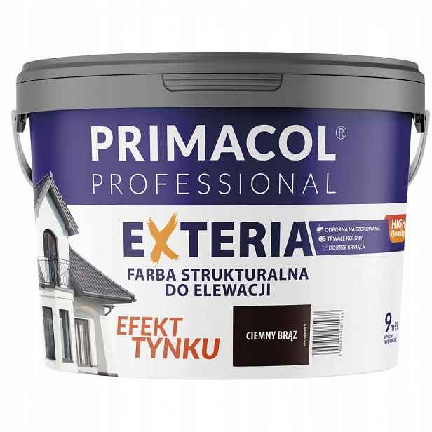 Primacol Barva Exteria 9L Tmavě Hnědá