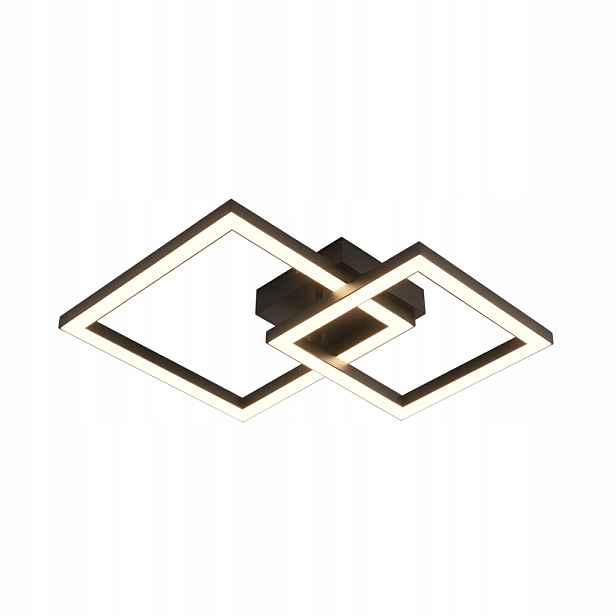 Stropní Led lampa, černý čtvercový lustr, moderní, do kuchyně, 36W, 3000K