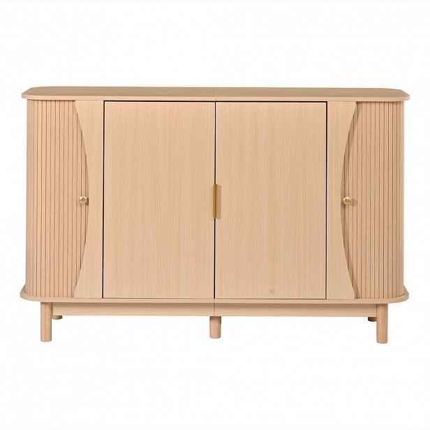 Urban Meuble KOMODA 140 cm se zakřivenými hranami a 2 dvířky
