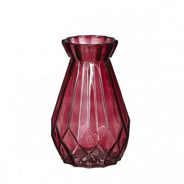 Váza ZENA sklo červená 15cm