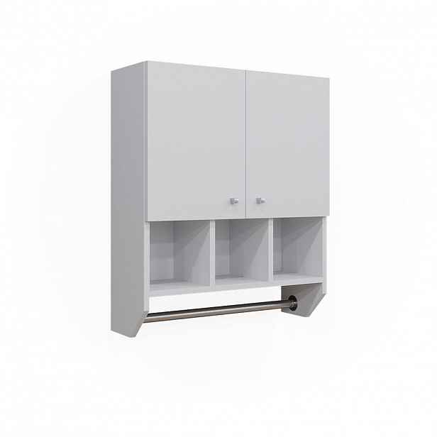 Vicco SKŘÍŇKA DO KOUPELNY Fynn Bílá 59.2 x 70.5 cm Nástěnná skříňka se 2 dveřmi