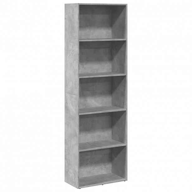 vidaXL Knihovna betonově šedá 60 x 30 x 189 cm kompozitní dřevo