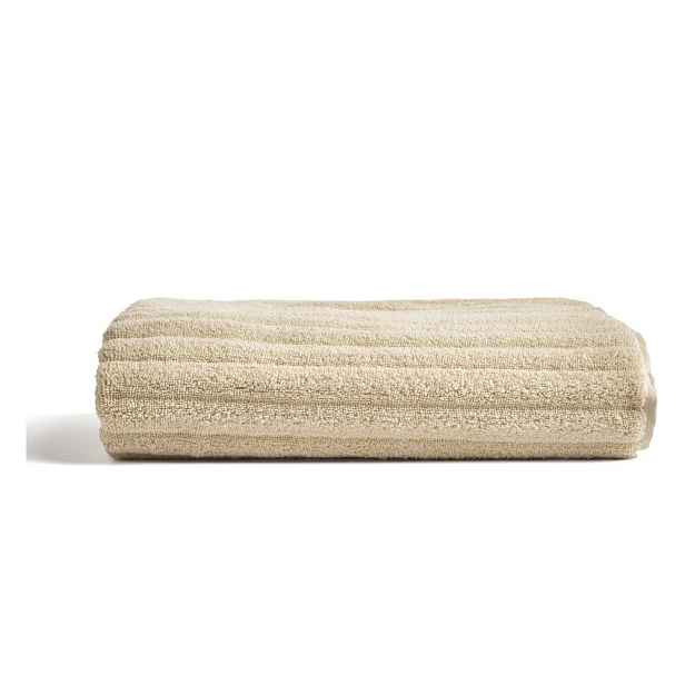 Béžová froté bavlněná osuška 70x140 cm Navira – Kave Home
