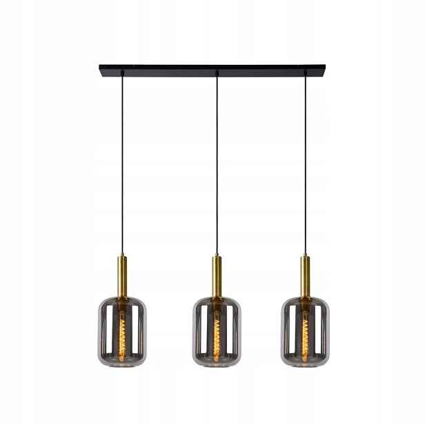 Šedá závěsná lampa Joanet se zlatým leskem nad stůl 03/65/Lucide