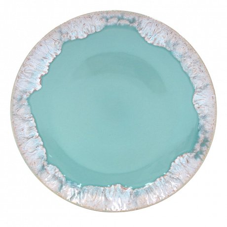 Tyrkysový talíř z kameniny Casafina Taormina, ⌀ 27 cm