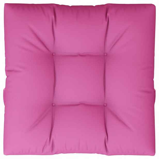 vidaXL Poduška na palety růžová 80 x 80 x 12 cm textil