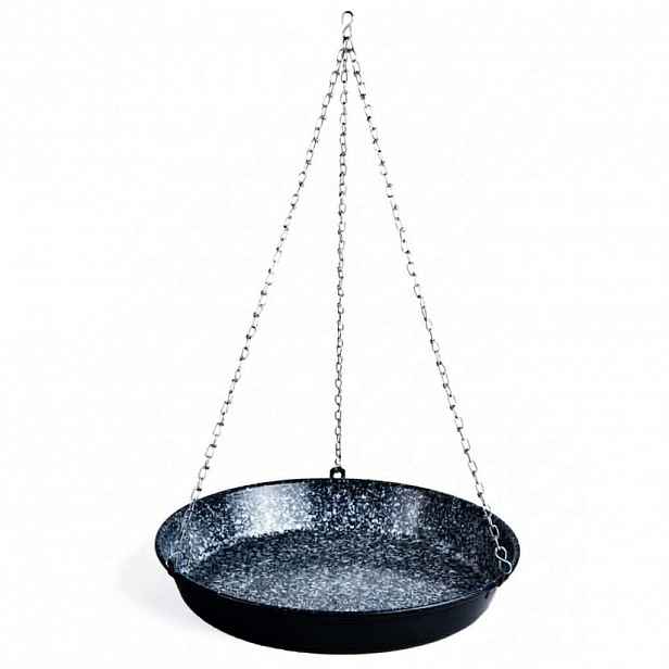 Závěsná smaltovaná grilovací pánev 40 cm řetěz