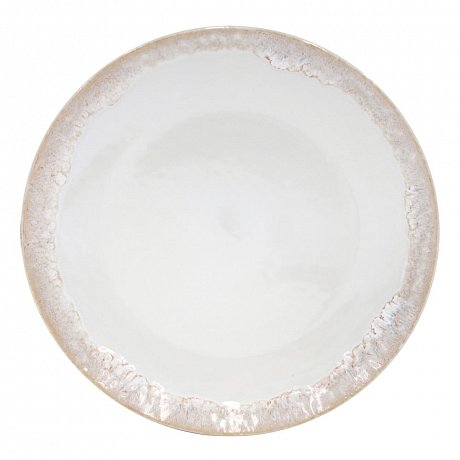 Bílý talíř z kameniny Casafina Taormina, ⌀ 27 cm