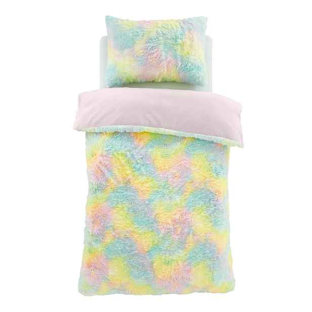 Dětské povlečení na dvoulůžko z mikroplyše 200x200 cm Rainbow Cuddly – Catherine Lansfield