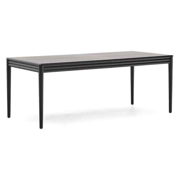 Rozkládací jídelní stůl s přídavnou deskou v dekoru dubu 90x200 cm Lenon – Kave Home
